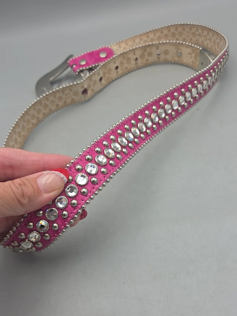 BB Simon Swarovski Belt Pink Women MED/ LARGE